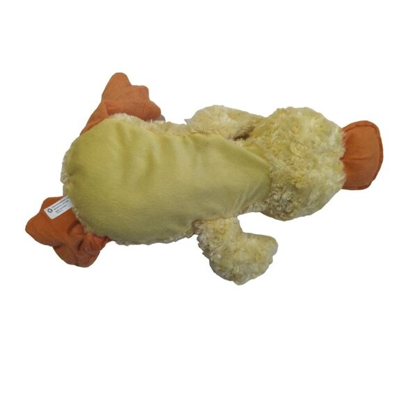 Goffa Yellow Floppy Soft Duck Laying Plush Stuffed Orange Feet Easter 15" - Picture 4 of 8